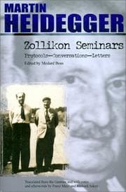 Tapa de Zollikon Seminars