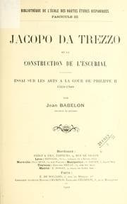 Tapa de Jacopo da Trezzo et la construction de l'Escurial