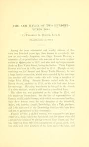 Tapa de The New Haven of two hundred years ago