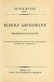 Tapa de Rudolf Grossmann