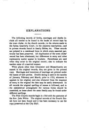 Tapa de Vital records of Gloucester, Massachusetts, to the end of the year 1849 ..