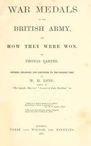 Tapa de War medals of the British army, and how they were won