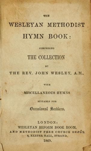 Tapa de Wesleyan Methodist hymn book