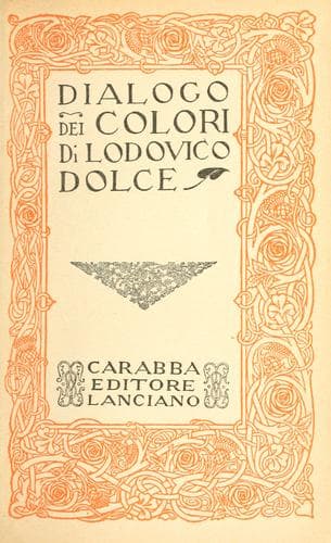 Tapa de Dialogo dei colori.