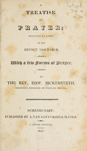 Tapa de A treatise on prayer