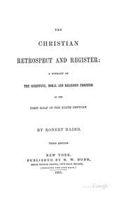 Tapa de The Christian retrospect and register