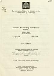 Tapa de Innovation benchmarking in the telecom industry