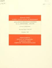 Tapa de Intra-industry profitability differences in U.S. manufacturing, 1953-1983