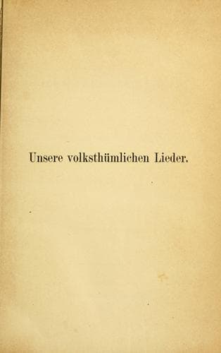 Tapa de Unsere volksthümlichen Lieder