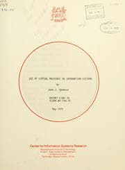 Tapa de Use of virtual machines in information systems
