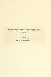 Tapa de Computer applications in marketing research