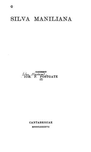 Tapa de Silva Maniliana