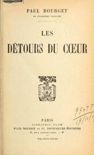 Tapa de Les détours du coeur