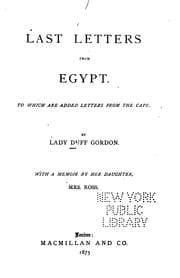 Tapa de Last letters from Egypt