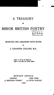 Tapa de A Treasury of Minor British Poetry