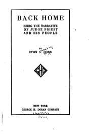 Tapa de Back Home: Being the Narrative of Judge Priest and His People