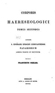 Tapa de Corporis Haereseologici ...