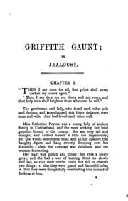 Tapa de Griffith Gaunt; or, Jealousy