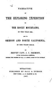 Tapa de Narrative of the Exploring Expedition to the Rocky Mountains in the Year ..
