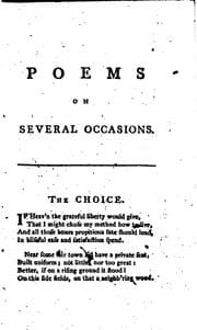 Tapa de Poems on several occasions, by J. Pomfret. To which are added, his Remains