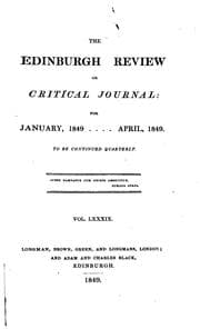 Tapa de The Edinburgh Review: or Critical Journal