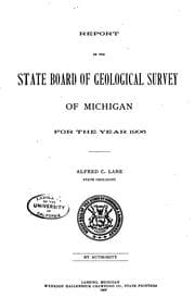 Tapa de Report of the State Board of Geological Survey for the Year ...