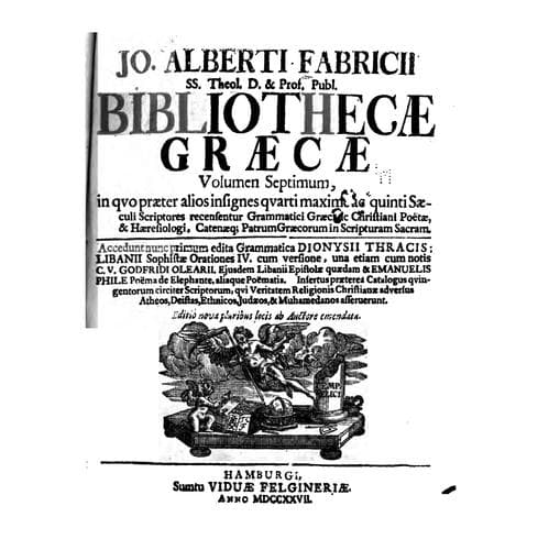 Tapa de Bibliotheca Graeca