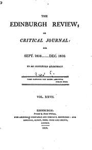 Tapa de The Edinburgh Review: Or Critical Journal