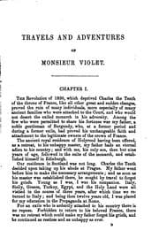 Tapa de The travels and adventures of monsieur Violet in California, Sonora and western Texas