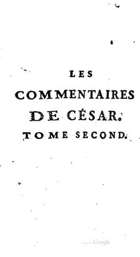 Tapa de Les commentaires de César