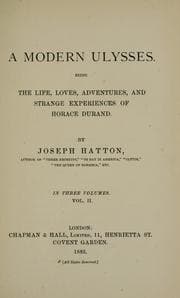 Tapa de A modern Ulysses