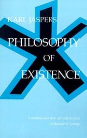 Tapa de Philosophy of Existence (Works in Continental Philosophy)