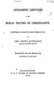 Tapa de Apologetic Lectures on the Moral Truths of Christianity ..