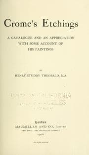 Tapa de Crome's etchings