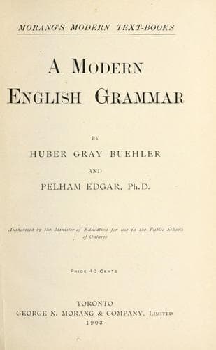 Tapa de modern English grammar