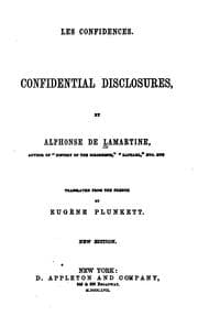 Tapa de Les Confidences: Confidential Disclosures