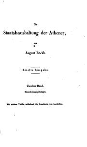 Tapa de Die Staatshaushaltung der Athener