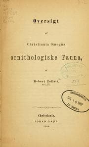 Tapa de Oversigt af Christiania omegns ornithologiske fauna