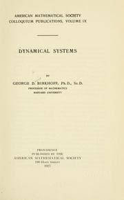 Tapa de Dynamical systems