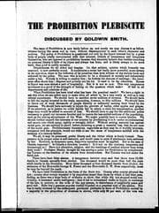 Tapa de The prohibition plebiscite