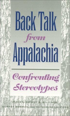 Tapa de Back talk from Appalachia