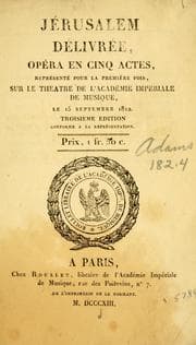 Tapa de Jérusalem délivrée