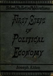 Tapa de First steps of political economy