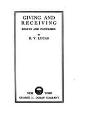 Tapa de Giving and Receiving: Essays and Fantasies