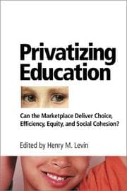 Tapa de Privatizing Education