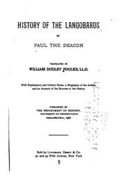 Tapa de History of the Langobards,.