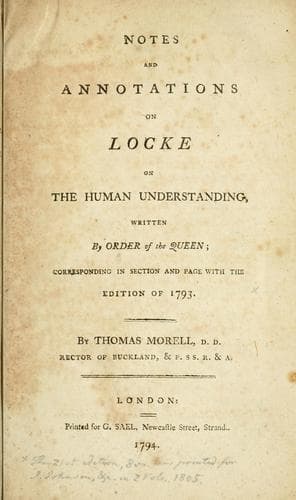 Tapa de Notes and annotations on Locke on the human understanding