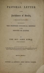 Tapa de A pastoral letter to the parishioners of Hursley, in the county of Southampton