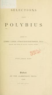 Tapa de Selections from Polybius