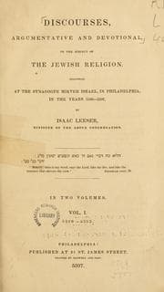 Tapa de Discourses, argumentative and devotional